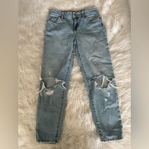 Forever 21 Kids Distressed Blue Jeans